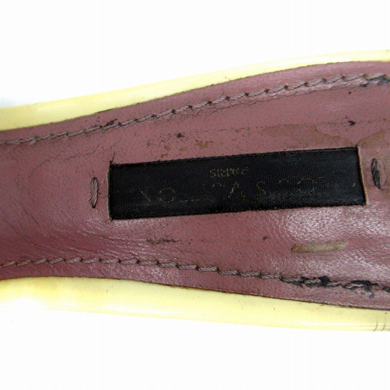 Louis Vuitton Mules Sandals Monogram Leather Enamel 36.5 23.5cm (9.25in)