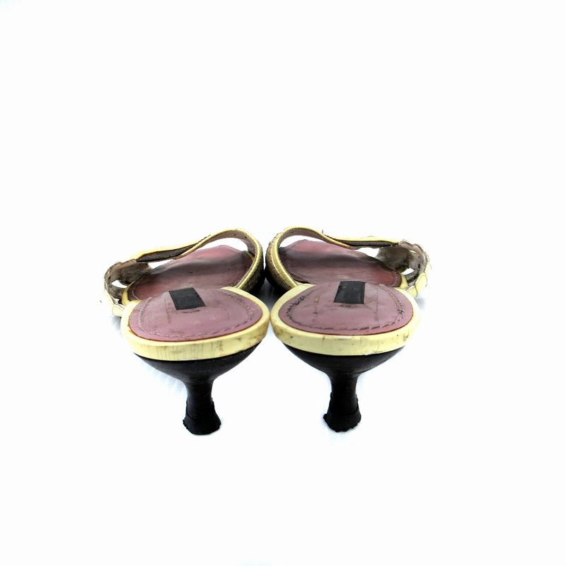 Louis Vuitton Mules Sandals Monogram Leather Enamel 36.5 23.5cm (9.25in)