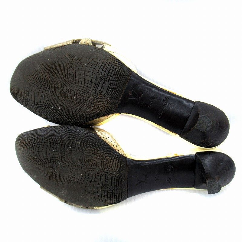 Louis Vuitton Mules Sandals Monogram Leather Enamel 36.5 23.5cm (9.25in)