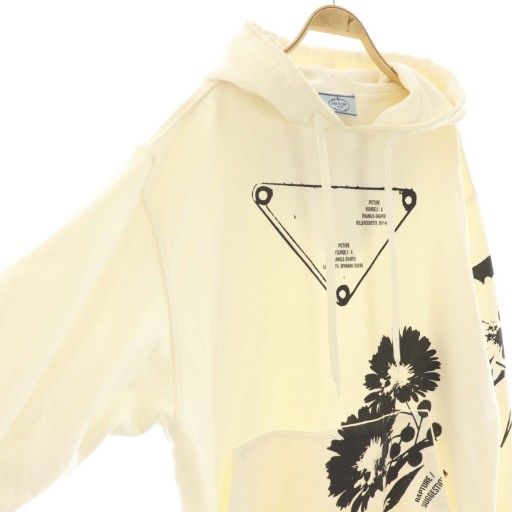 Prada By Raf Simons 21AW Triangle Logo Hoodie Sweatshirt Long Sleeves Hood XS