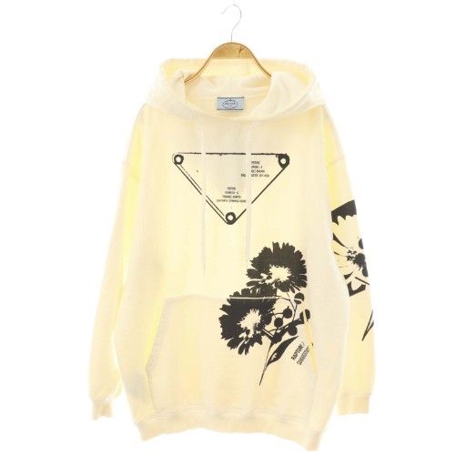 Prada By Raf Simons 21AW Triangle Logo Hoodie Sweatshirt Long Sleeves Hood XS