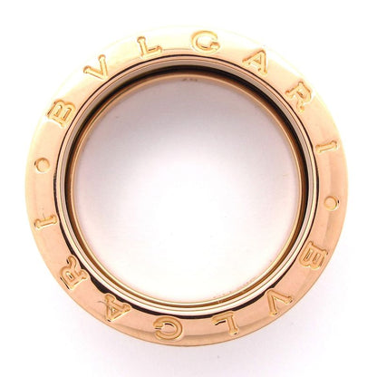 Bvlgari Ring 57 Beautiful B-zero1 18K Pink Gold×black