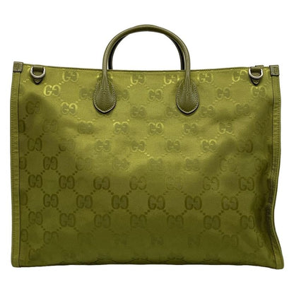 Gucci Tote Bag Off The Grid 696042 Khaki Leather