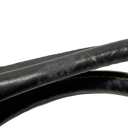 Fendi Boston Bag Zucca Pattern 00464 Black And Dark Brown Leather