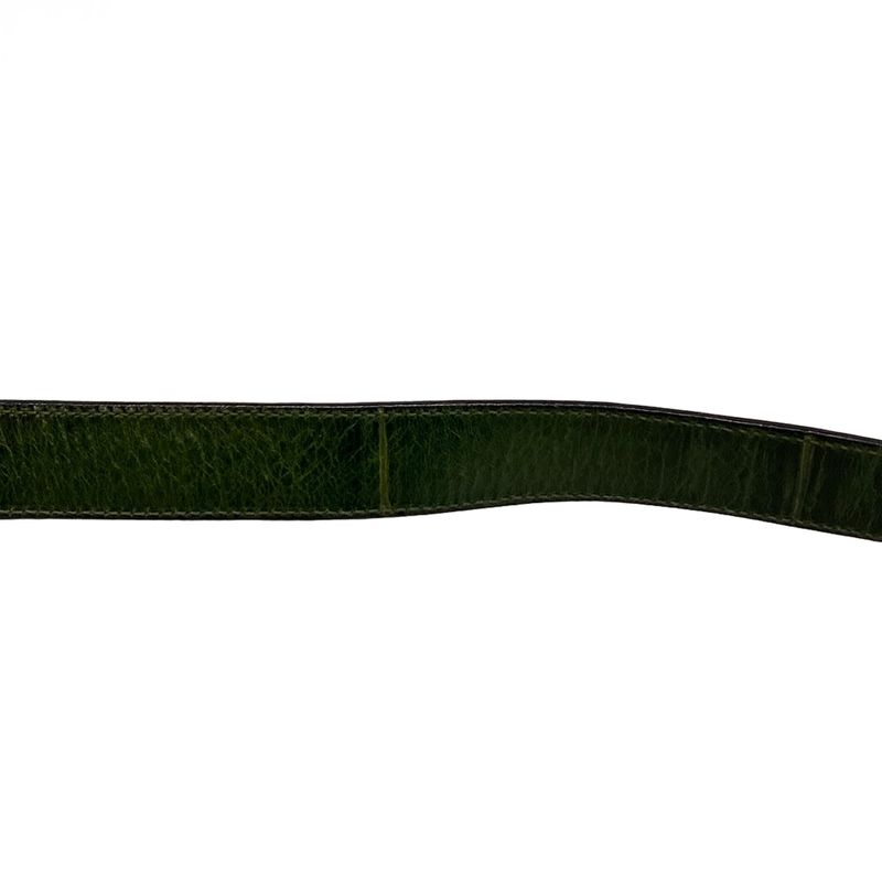 Celine Shoulder Bag - Dark Green Shape Stamped Leather