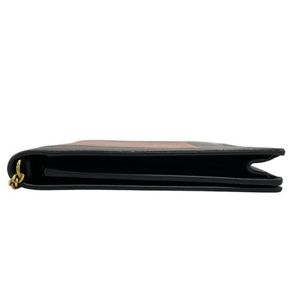 Celine Wallet Flamed Evening Clutch 107773ao4.07dc Dark Navy And Red Brown