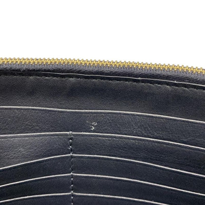 Celine Wallet Flamed Evening Clutch 107773ao4.07dc Dark Navy And Red Brown