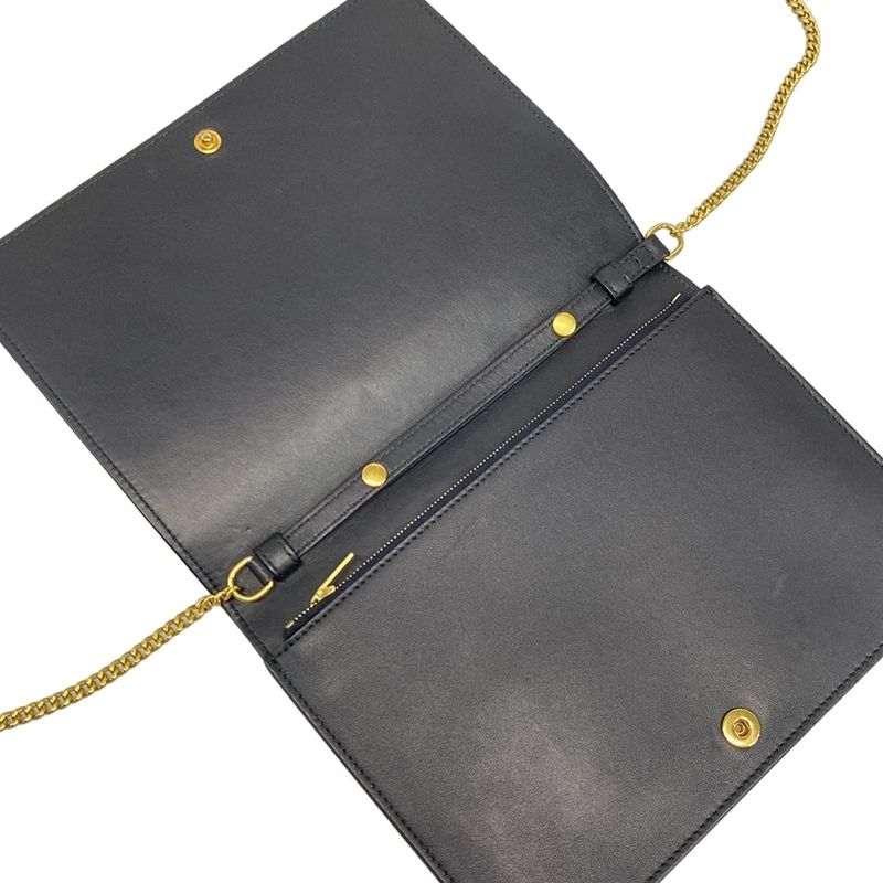 Celine Wallet Flamed Evening Clutch 107773ao4.07dc Dark Navy And Red Brown