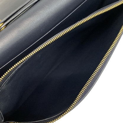 Celine Wallet Flamed Evening Clutch 107773ao4.07dc Dark Navy And Red Brown