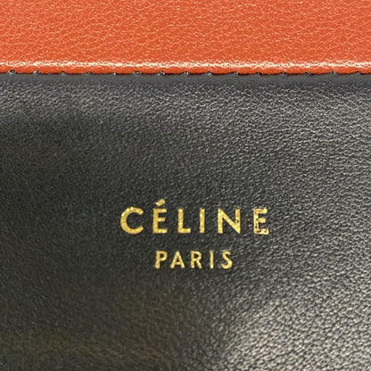 Celine Wallet Flamed Evening Clutch 107773ao4.07dc Dark Navy And Red Brown