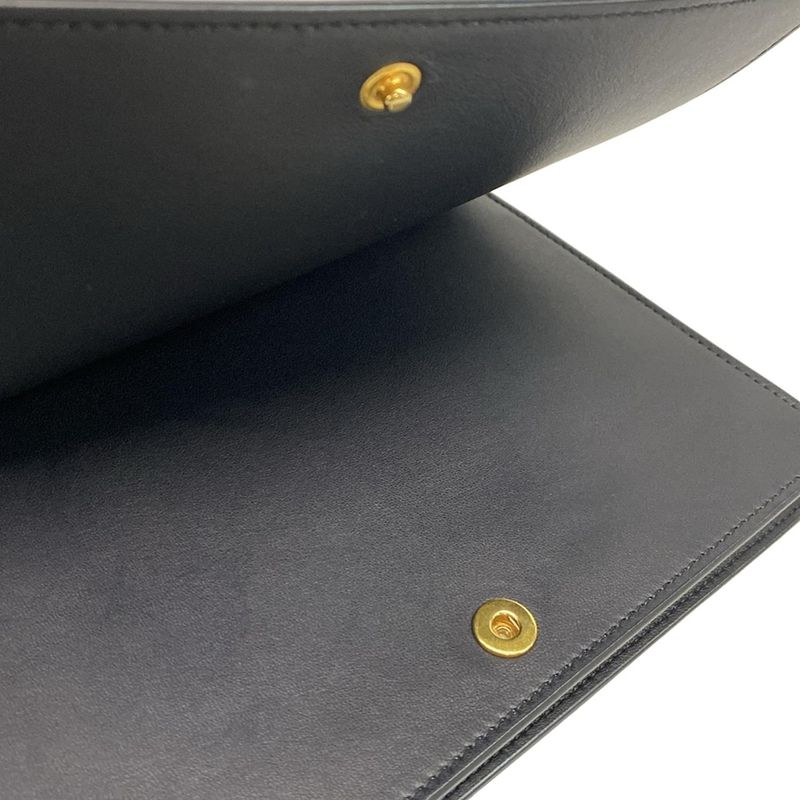 Celine Wallet Flamed Evening Clutch 107773ao4.07dc Dark Navy And Red Brown