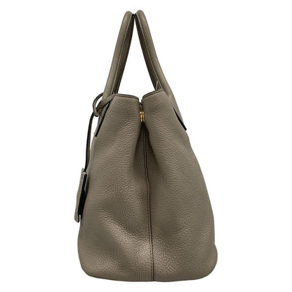 Prada Tote Bag - 1ba579 Grey Beige Leather
