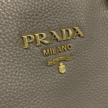 Prada Tote Bag - 1ba579 Grey Beige Leather