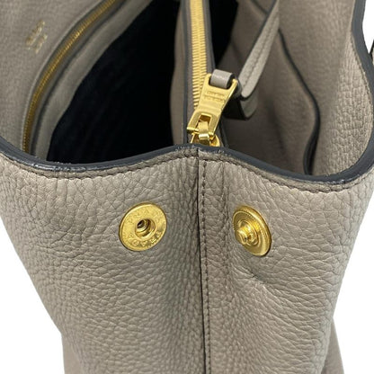 Prada Tote Bag - 1ba579 Grey Beige Leather