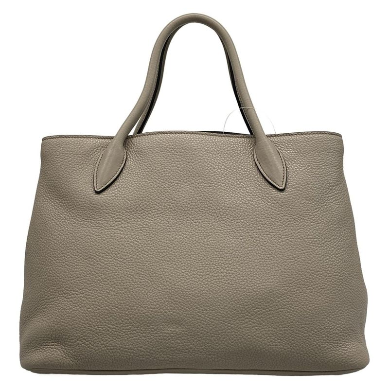 Prada Tote Bag - 1ba579 Grey Beige Leather