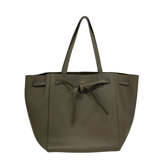 Celine Tote Cabas Phantom Small With Belt Gray Beige