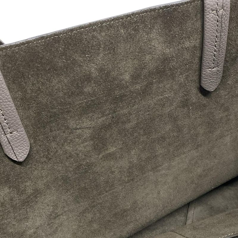 Celine Tote Cabas Phantom Small With Belt Gray Beige