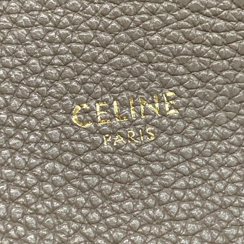 Celine Tote Cabas Phantom Small With Belt Gray Beige