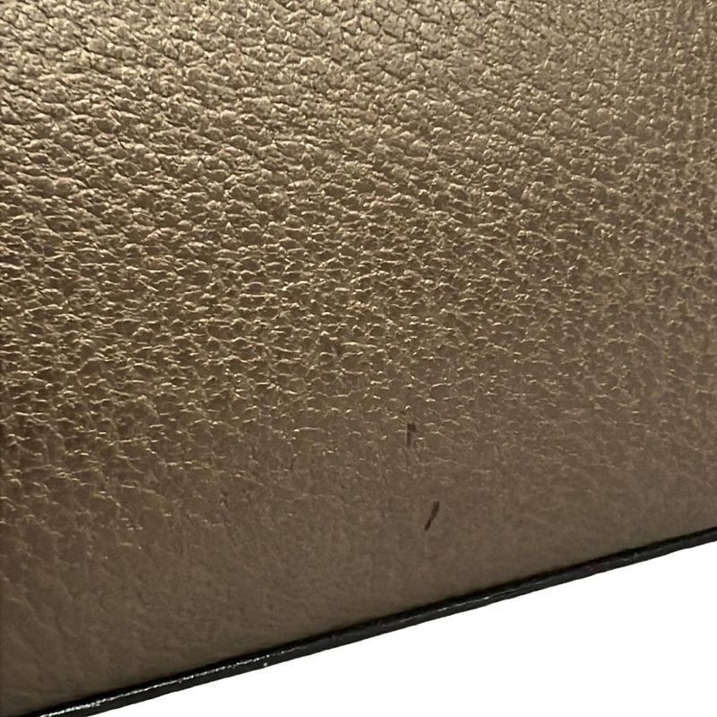 Gucci Handbag Bamboo 0011118 Dark Brown Leather