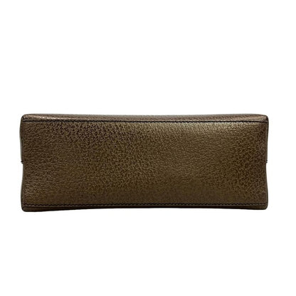 Gucci Handbag Bamboo 0011118 Dark Brown Leather