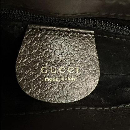 Gucci Handbag Bamboo 0011118 Dark Brown Leather