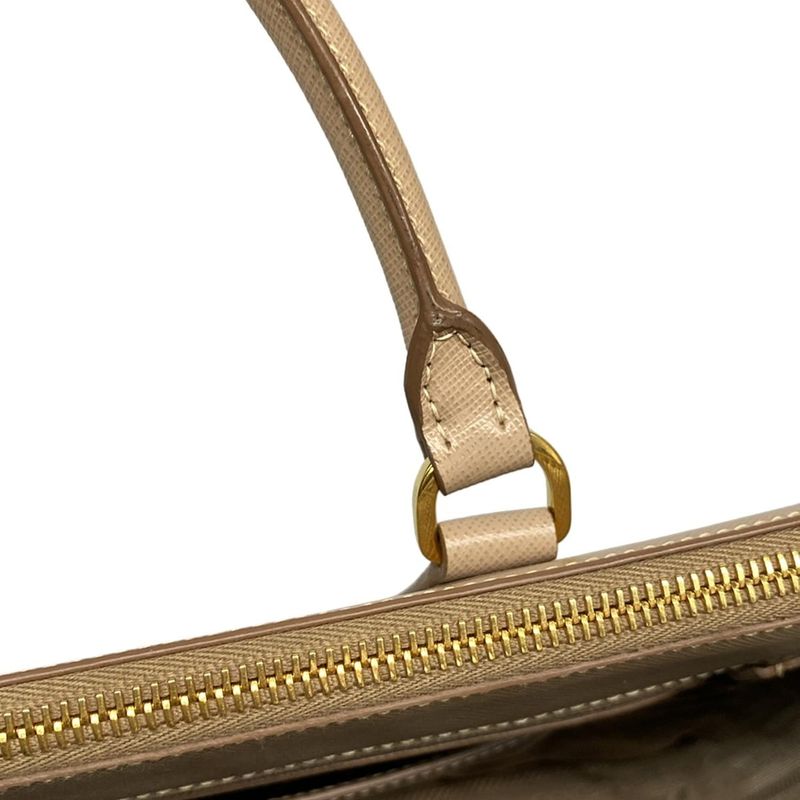 Prada Tote Bag Galleria Medium Bag Beige Leather