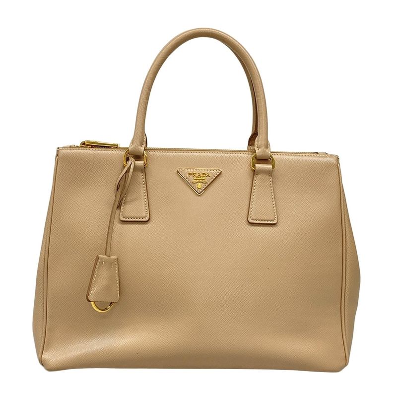 Prada Tote Bag Galleria Medium Bag Beige Leather