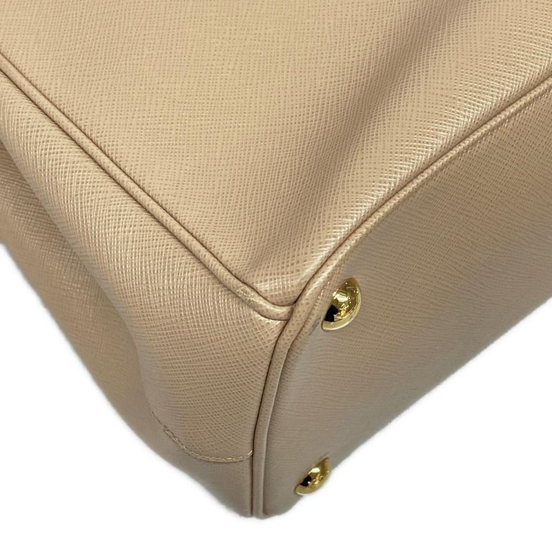 Prada Tote Bag Galleria Medium Bag Beige Leather