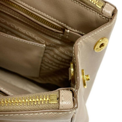 Prada Tote Bag Galleria Medium Bag Beige Leather