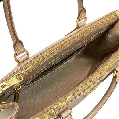 Prada Tote Bag Galleria Medium Bag Beige Leather