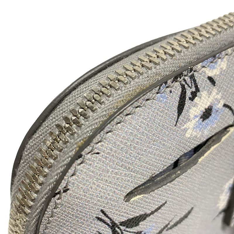 Prada Handbag - Bl837p Grey X Black X Multi Floral Leather