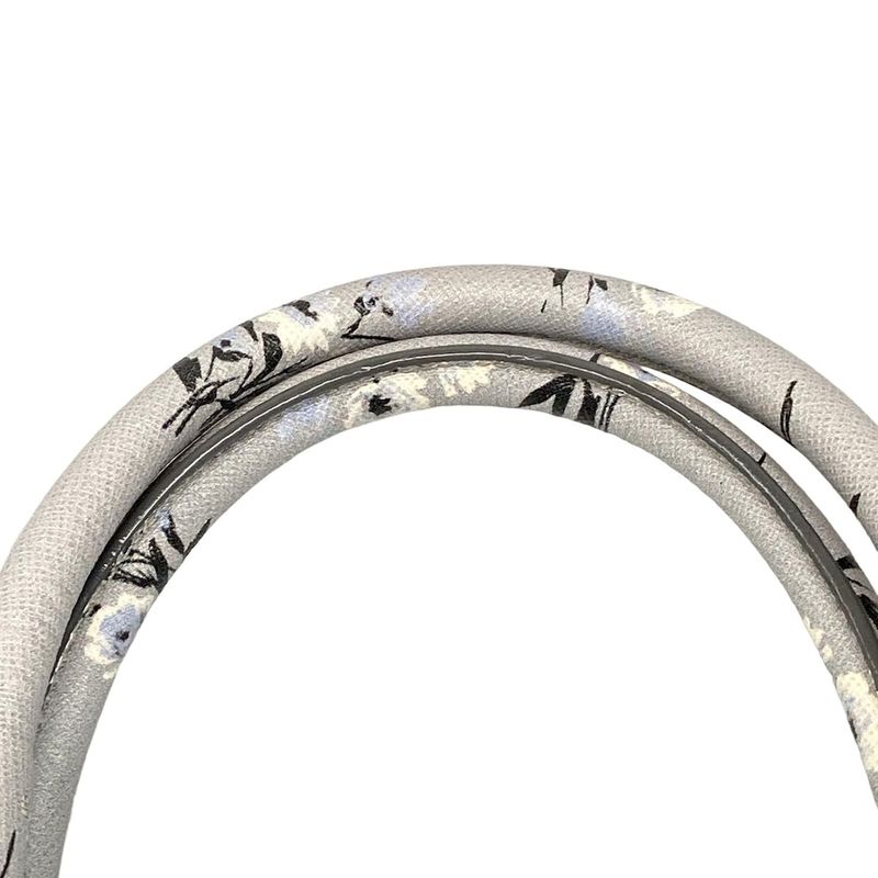 Prada Handbag - Bl837p Grey X Black X Multi Floral Leather