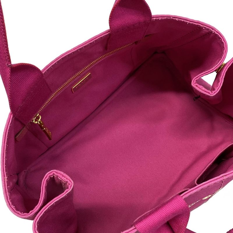Prada Tote Bag Canapa Bn1877 Pink