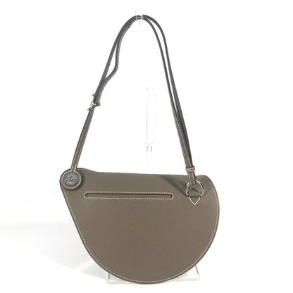 Hermes Shoulder Bag "petite Causses" Epson Etoupe Gray