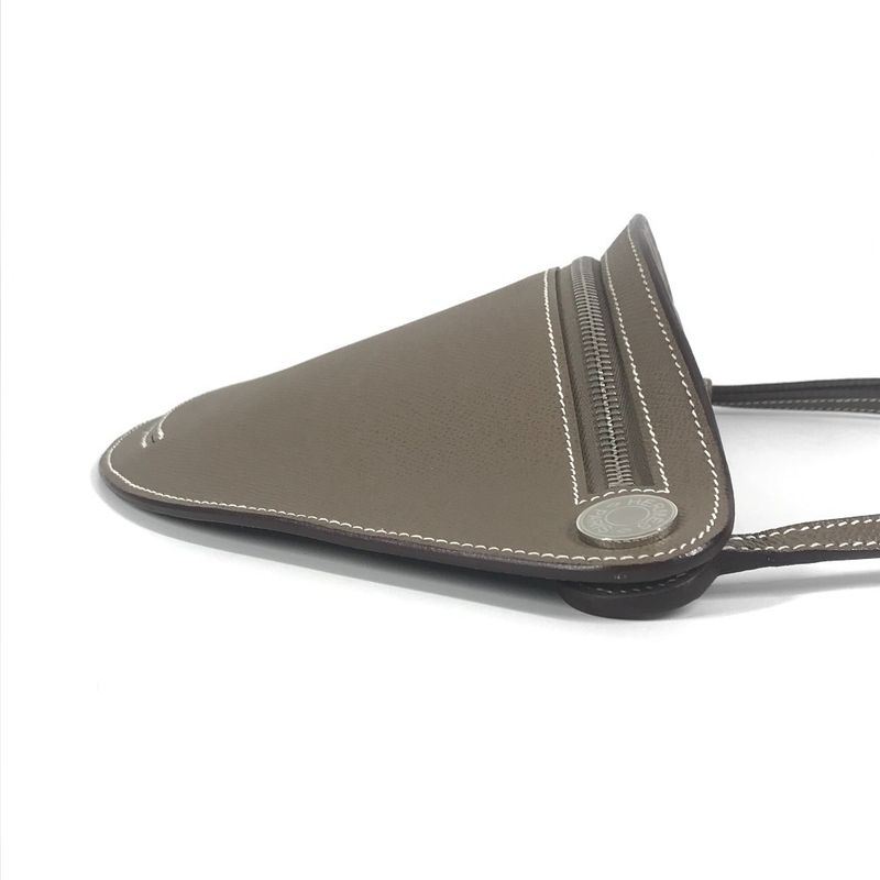 Hermes Shoulder Bag "petite Causses" Epson Etoupe Gray