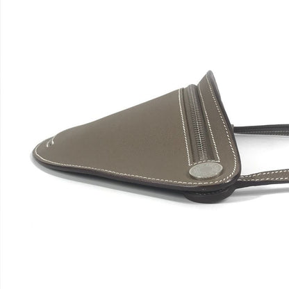 Hermes Shoulder Bag "petite Causses" Epson Etoupe Gray