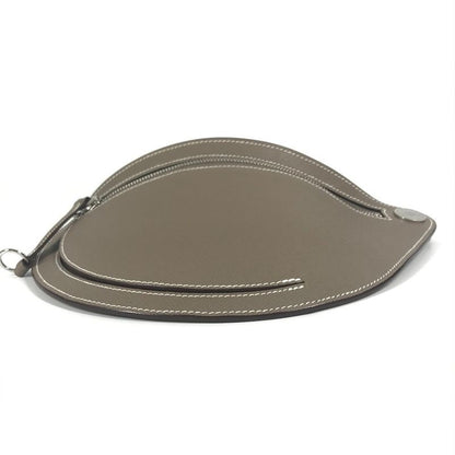 Hermes Shoulder Bag "petite Causses" Epson Etoupe Gray