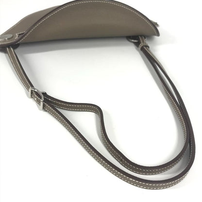 Hermes Shoulder Bag "petite Causses" Epson Etoupe Gray
