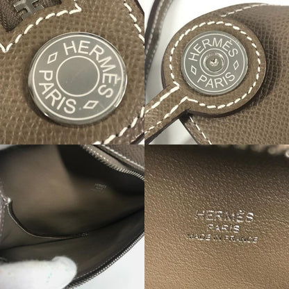 Hermes Shoulder Bag "petite Causses" Epson Etoupe Gray