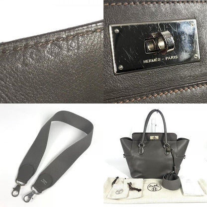 Hermes Shoulder Bag Toolbox 26 Toolbox 26 Leather Ethan Gray