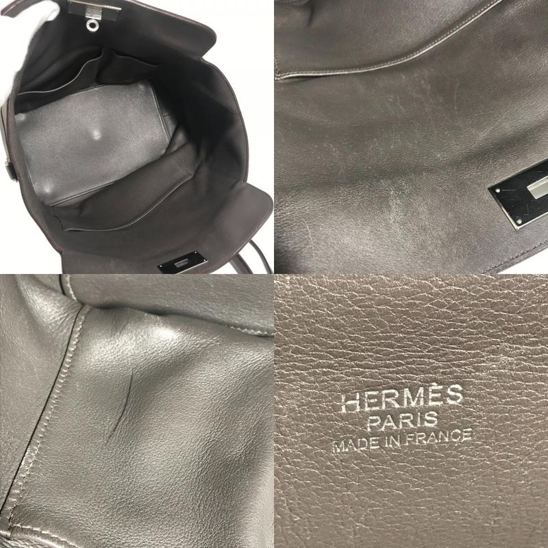 Hermes Shoulder Bag Toolbox 26 Toolbox 26 Leather Ethan Gray