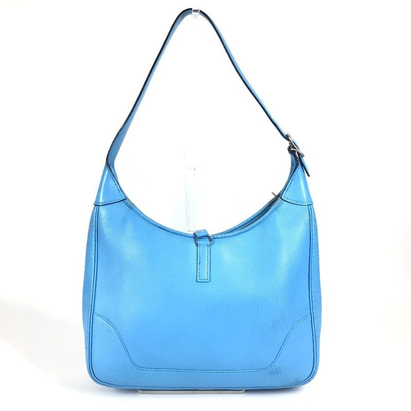 Hermes Shoulder Bag Trim 31 Trim 31 Leather Blue