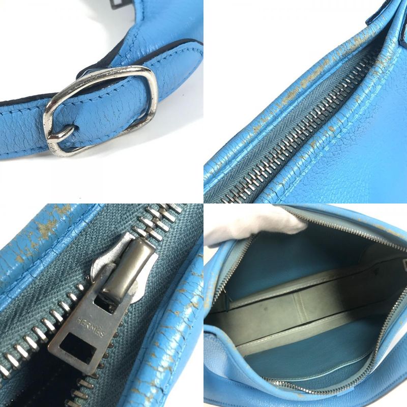 Hermes Shoulder Bag Trim 31 Trim 31 Leather Blue