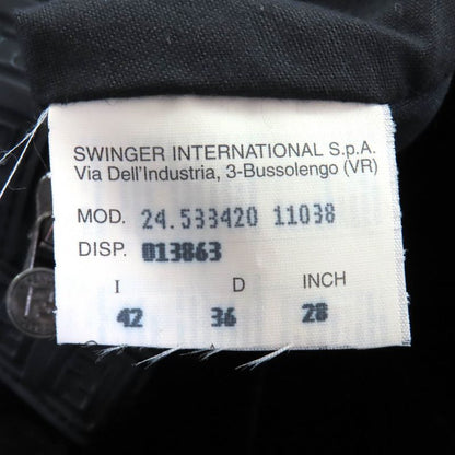 Fendi FF Logo Trim Boa Hooded Reversible Zip Up Long Coat Black 42 Made In