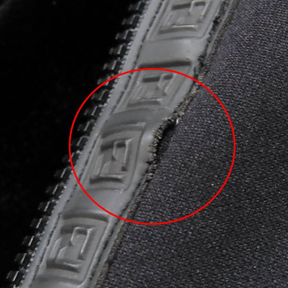 Fendi FF Logo Trim Boa Hooded Reversible Zip Up Long Coat Black 42 Made In