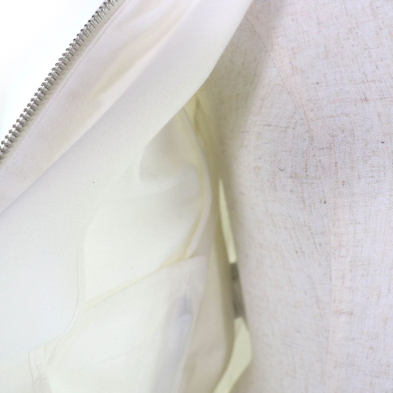 Prada 138470 Cotton Logo Patch Hooded Zip Up Long Sleeve Hoodie Blouson White