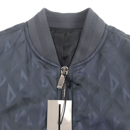 ▼dior Homme 143c432e5914 CD Diamond Double Zip Up Bomber Jacket Blue Gray 50
