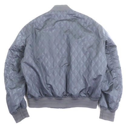 ▼dior Homme 143c432e5914 CD Diamond Double Zip Up Bomber Jacket Blue Gray 50
