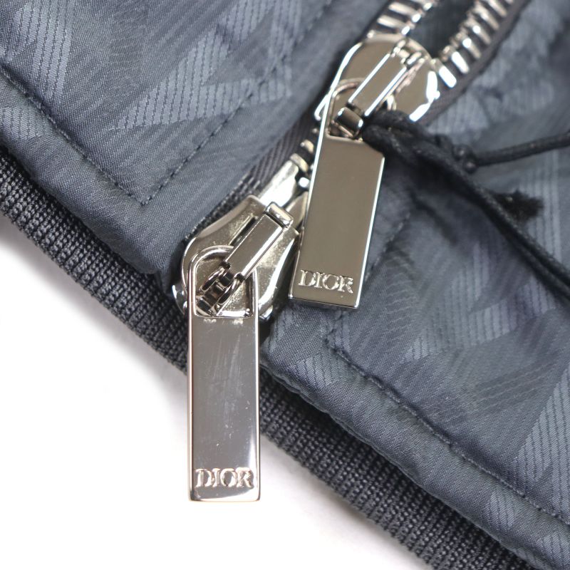 ▼dior Homme 143c432e5914 CD Diamond Double Zip Up Bomber Jacket Blue Gray 50