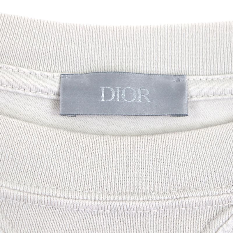 ▼ DIOR Homme 243j634b0677 Back Logo Embroidery Crew Neck Short Sleeve Short